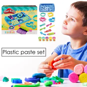 

Color Clay Tool Mold Set DIY Plasticene Clay Environmental Protection Cooking Toys Plasticine And Tool Set For Children