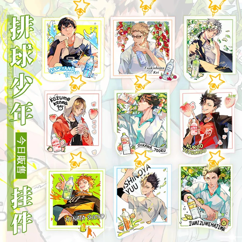 

Аниме Haikyuu! Kageyama Tobio Hinata Syouyou Kozumekenma акриловый мультяшный брелок значок Подвеска Шарм Фигурка брелок подарки
