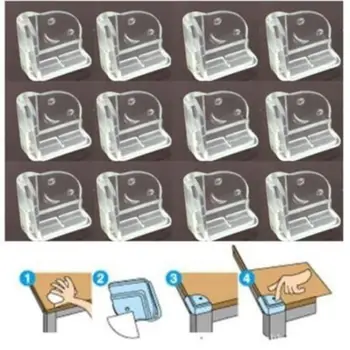 

1/10 pcs Transparent Thickened PVC Collision Protect Corners L-shaped Edge Angle Baby Care Thicken Type Silicone Collision Angle
