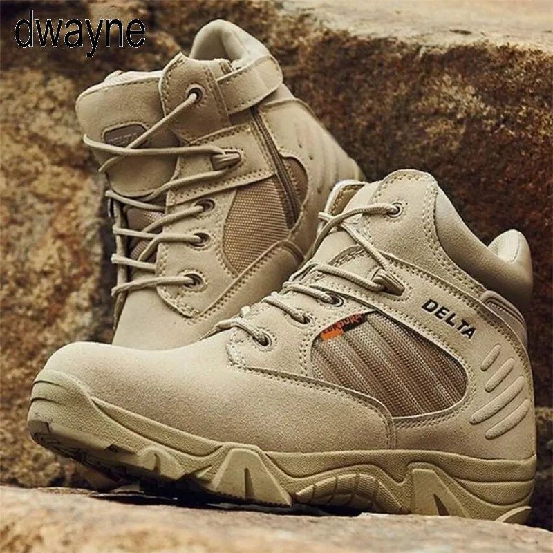  2019 Winter Autumn Men Military Boots Quality Special Force Tactical Desert Combat Ankle Boats Army