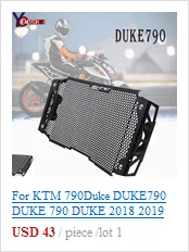 Для KTM 790 DUKE Duke 790- с логотипом 790 DUKE CNC защита резервуара для воды мотоциклетная решетка радиатора Защитная крышка