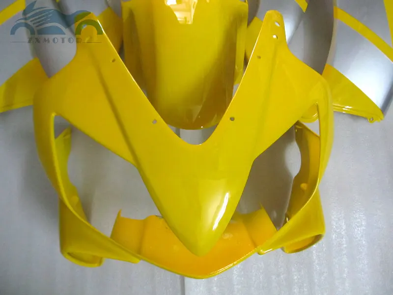 Высококачественный Комплект обтекателя впрыска, пригодный для Honda CBR600F4i 2001 2002 2003 CBR 600F4i 01 02 03 ABS Обтекатели комплекты Желтый серебристый HT03