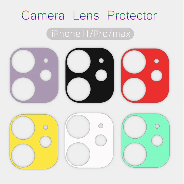 Paquete de 2 protectores de pantalla para iPhone11/12 serie Cámara Vidrio  templado Lente protectora Película Len Vidrio Parte posterior Cámara  Película de vidrio 9H Dureza Impermeable Adepaton 221034-4