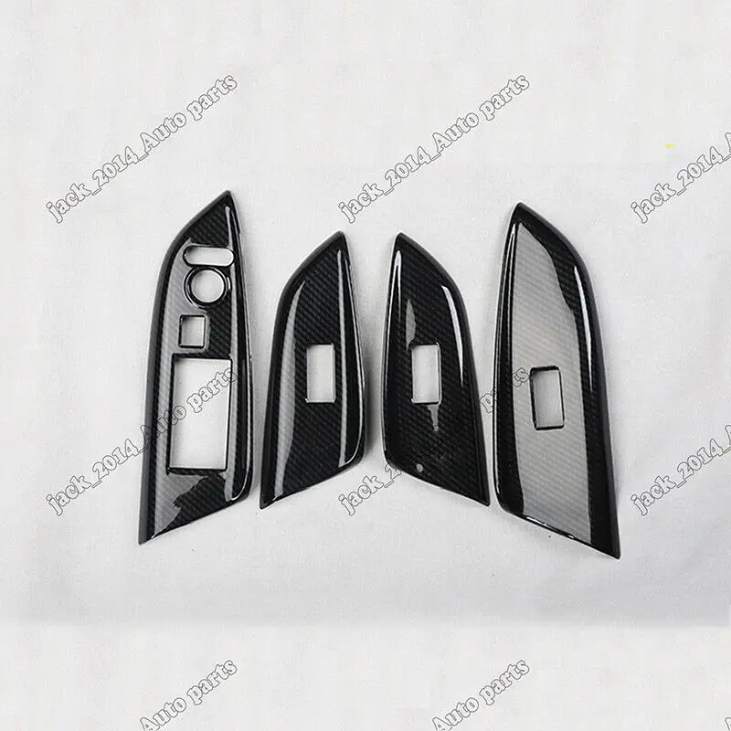 

CARBON FIBER WINDOWS SWITCHES PANEL COVER SET FOR 2014-2017 HONDA FIT JAZZ GK