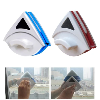 

Triangular Double-sided Window Wiper Magnetic Window Cleaning Brush Glass Cleaner Home Glass Dust Removal Clean Tool