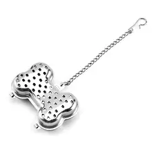 Инфузионное чайное ситечко в форме кости, блокирующий фильтр для специй, многоразовый гаджет T8WB