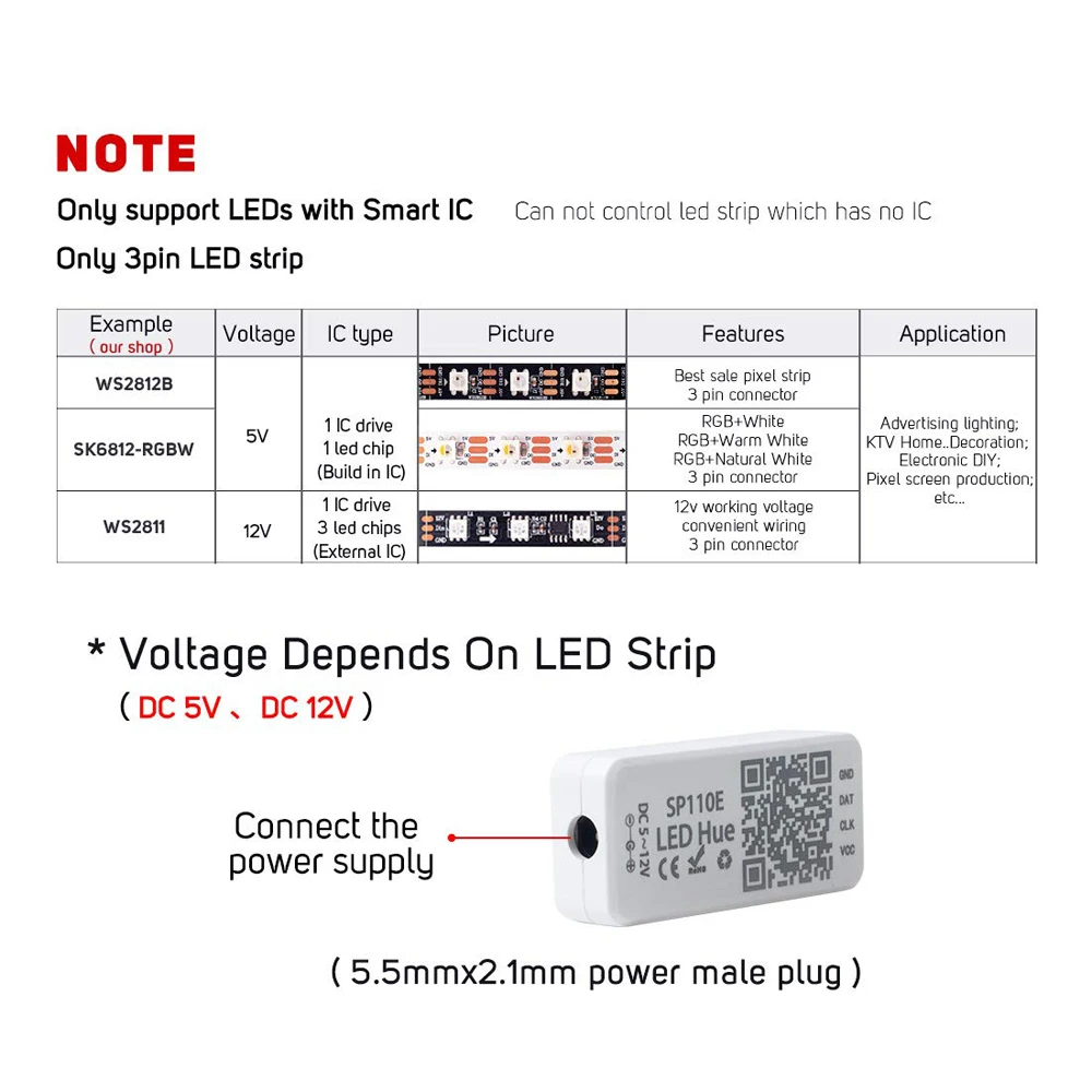 Полноцветная 12 мм WS2811 IC Светодиодная точечная лампа цифровой модуль полосы света DC 5 В Водонепроницаемая точка SP110E Bluetooth контроллер 50 шт