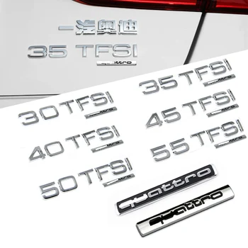 

3D Metal Car Stickers 30 35 40 45 50 55 TFSI Emblem Badge Decoration Accessories For Audi Quattro A3 A4 A5 A6 Q3 Q5 Q7 RS3 RS4