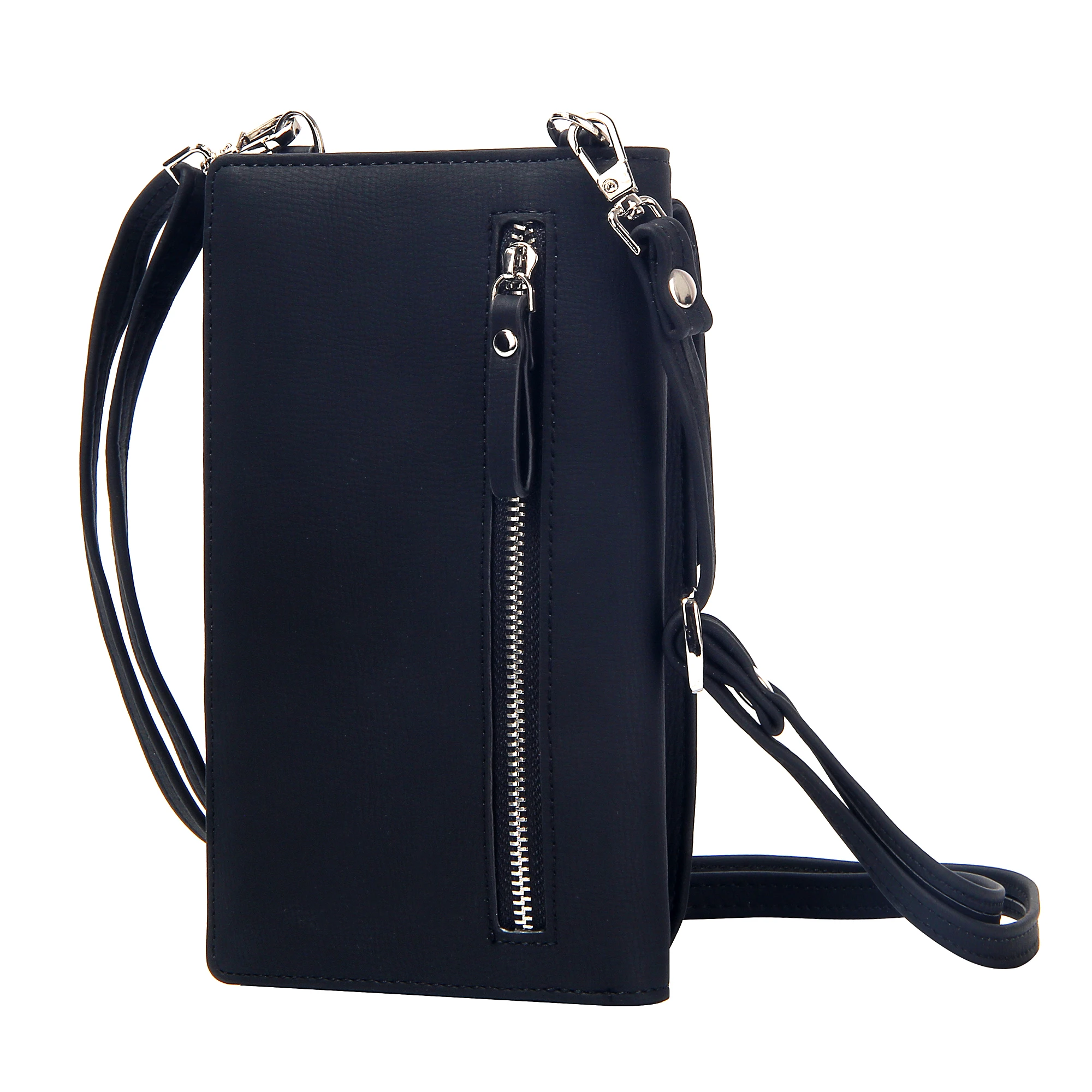 Personlity Floral Women Wallets Leather Solid Zipper Detachable Portable Shoulder Bag Fashion Female Phone Bag Crossbody Bag