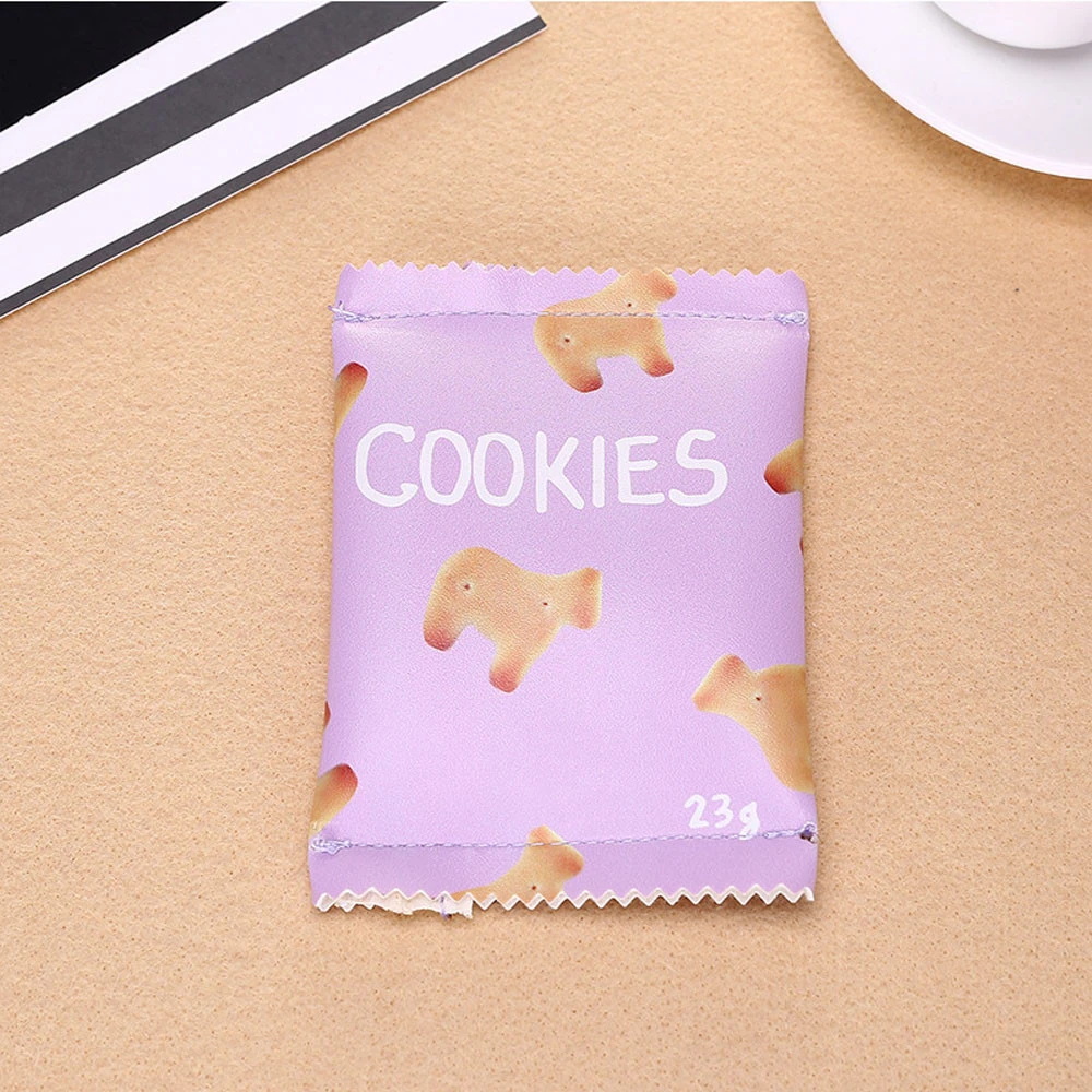 Wallet Female Zipper Wallets Girls Multiple Styl Creative Candy Snacks Coin Purse PU Leather Zipper Ladies Handbags Carteira 815