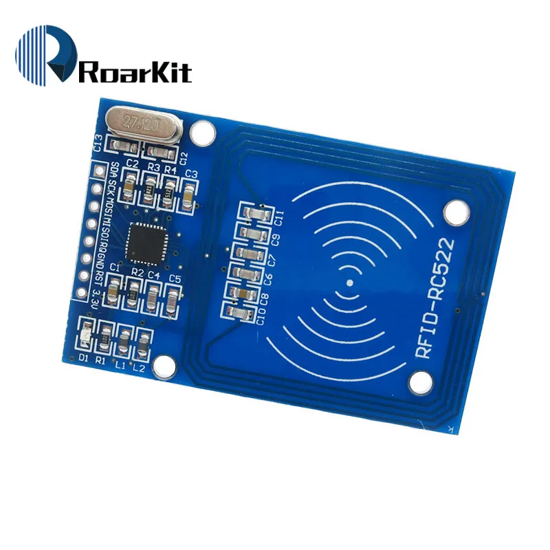MFRC-522 RC522 RFID RF модуль датчика платы ИС для отправки S50 Fudan карты, брелок для arduino - Цвет: MFRC522 module