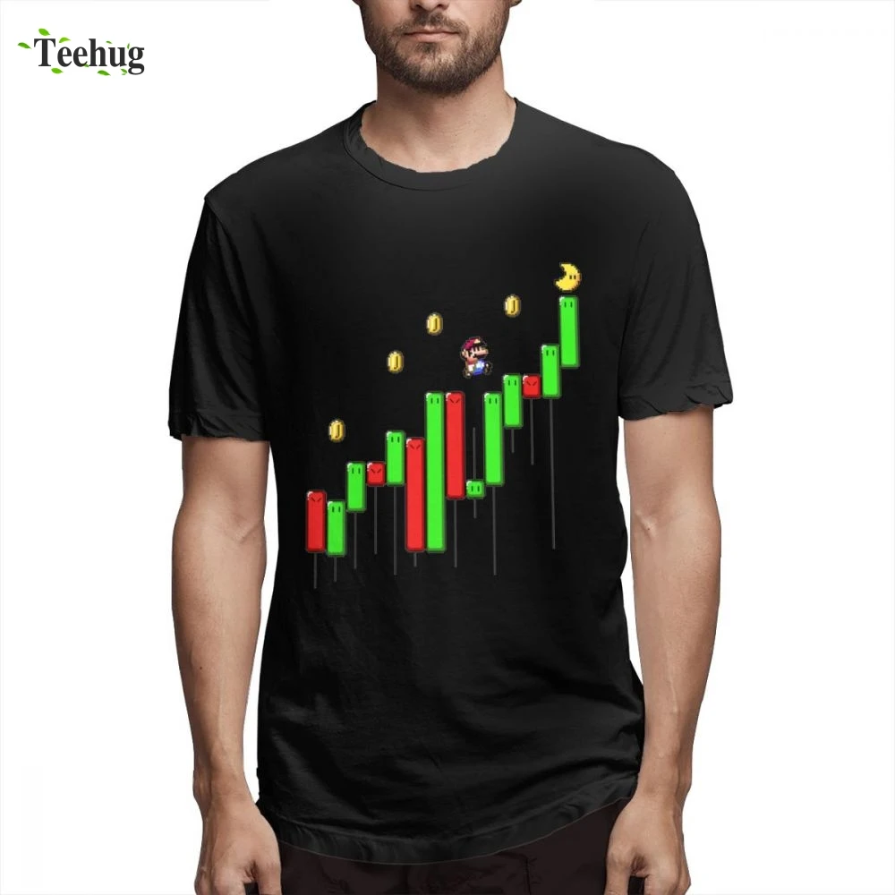 

Super Mario T shirt Forex Stock Market Currency Trader Investment T Shirt Top design New Arrival Hot sale Round Neck Tees