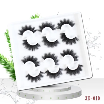 

6 pair eyelashes Reusable Natural look long Fluffy Handmade Mink Soft Thick Dramatic Fake False Lashes extensionkit professional