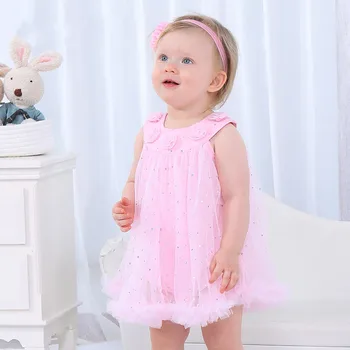 

Baby Sleeveless Dress Newborn Toddler Girls Vest Princess Dress Mesh Child Party Tutu Sequins Clothes