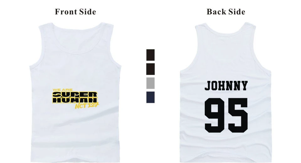 Tank Tops 100%cotten 95J hip hop summer new sleeveless vest Tank Tops youth popular letter vest sweat print design vest male