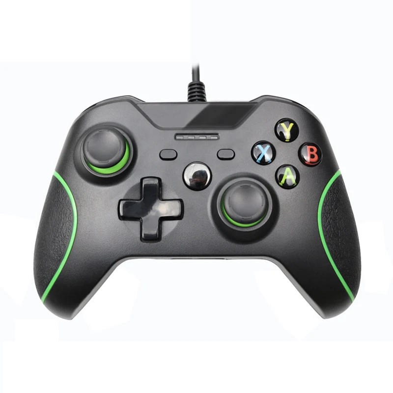 Black Проводной джойстик usb для Xbox One тонкий видео игровой джойстик мандо для microsoft XboxOne S Геймпад контроллер Джойстик для Windows PC - Цвет: Black