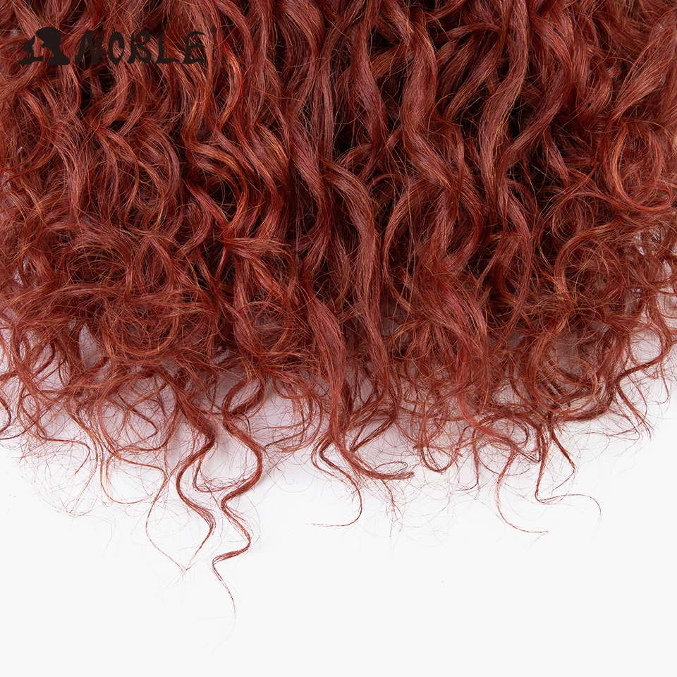 Noble Crochet Hair Soft Water Wave Twist Crochet Hair Synthetic Braid Ombre Blonde Red 24"Deep Wave Braiding Extension