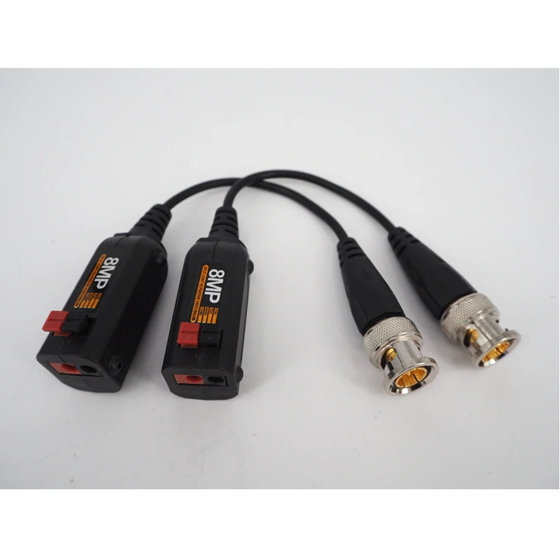 8MP HD Twisted Pair Passive 4K CCTV Video Balun BNC Transceivers UTP Balun For AHD CVI TVI CVBS Camera