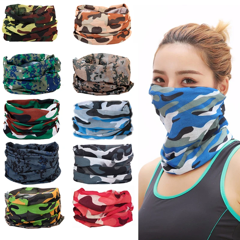 

Outdoor Camo Magic Seamless Bandana Scarf Neck Face Gaiter Bandanas Mask Headband UV Resistence Sport Headwear Cycling Hiking