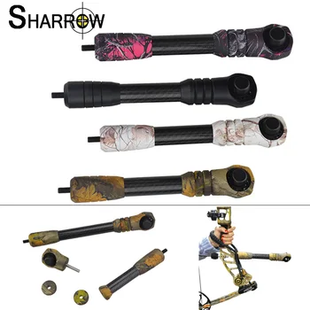 

3K Carbon Fiber 6/8 Inches Archery Bow Stabilizer 1Set Balance Bar Stretched Rod for Compound Bow Hunting Shooting Accessories