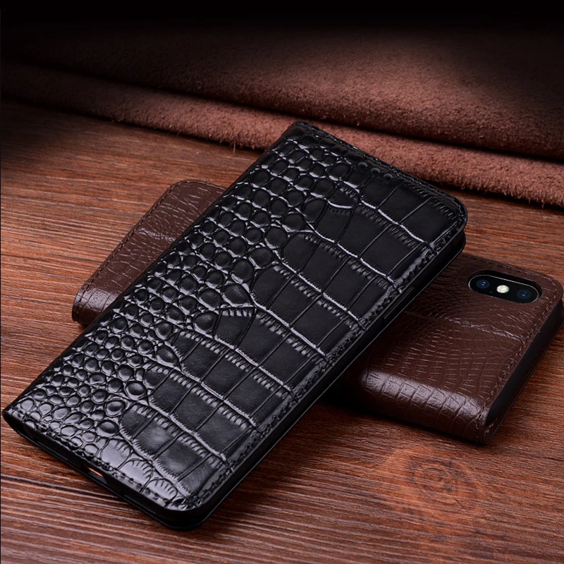 

Флип-чехол из натуральной кожи для iphone Xr Xs Max 7 8 Plus