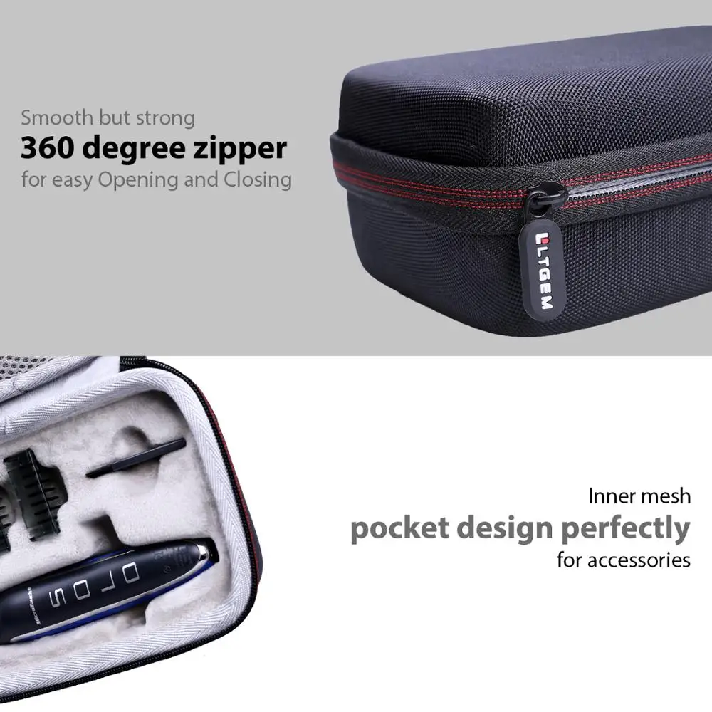 EVA Hard Case for Micro Touch SOLO Rechargeable Full Body Trimmer and Shaver