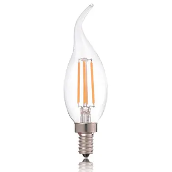

C35T Pull Tail Led Energy-Saving Bulb Warm White Clear Light 110V Dimming 4W2700K Crystal Light Candle Light Source