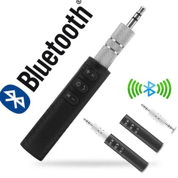 Горячая Распродажа 3,5 мм беспроводной Bluetooth ресивер стерео аудио Музыка Bluetooth приемник адаптер для динамика автомобиля Aux Hands Free Комплект - Название цвета: Black-1set
