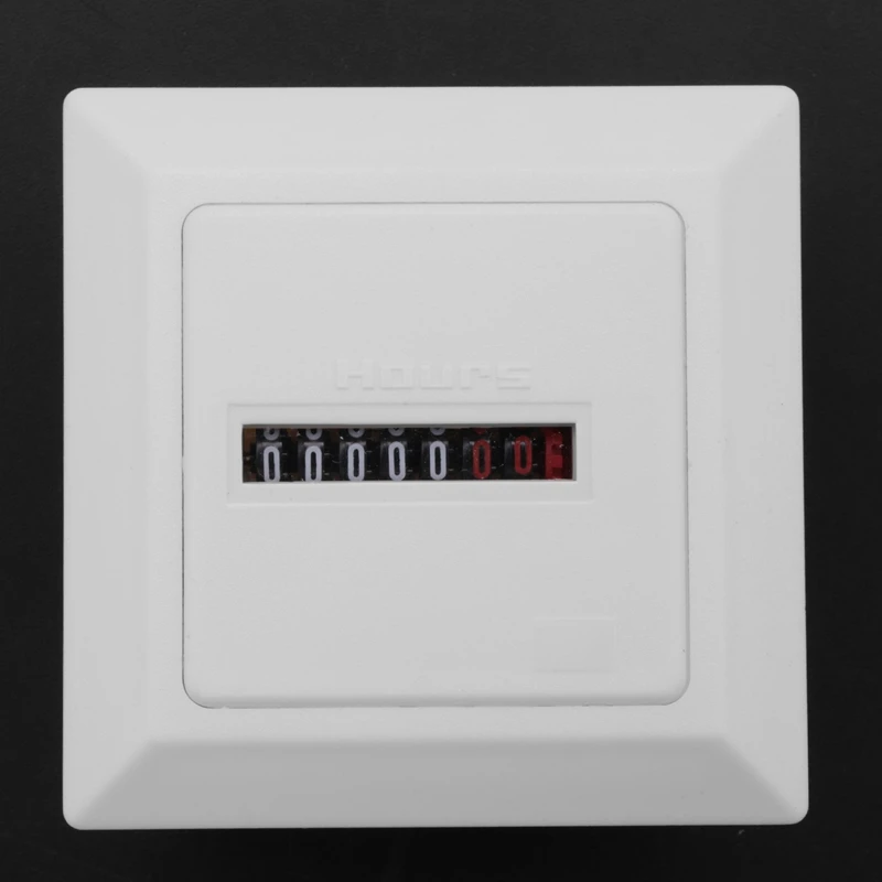 AC HM-1 Timer Square Counter Digital 0-99999.9 Hour Meter Hourmeter Gauge 0.3W