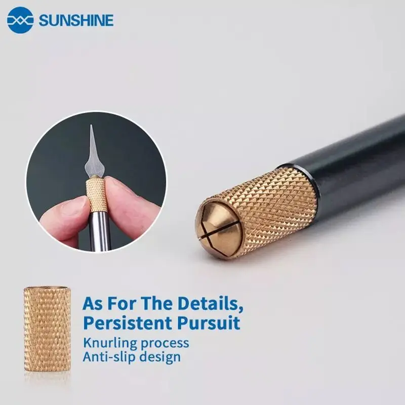Sunshine SS-101C ремонт разборка NAND IC нож для чипсов ручка для IPhone x 8 7 материнская плата нож для согревания Лопата клей