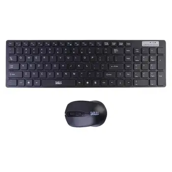 

2.4G Wireless Keyboard Mouse Set Ergonomic Mouse PC Mause Silent Button Keyboard and Mouse Combo 2.4G for Laptop PC
