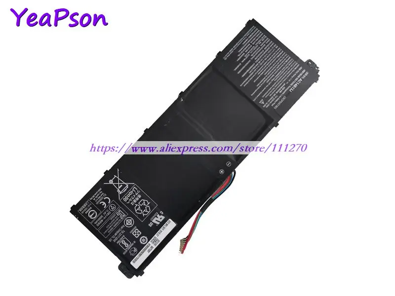 Батарея для ноутбука Yeapson AC14B13J 11 4 в 3220 мАч Acer Aspire|Аккумуляторы ноутбуков| |