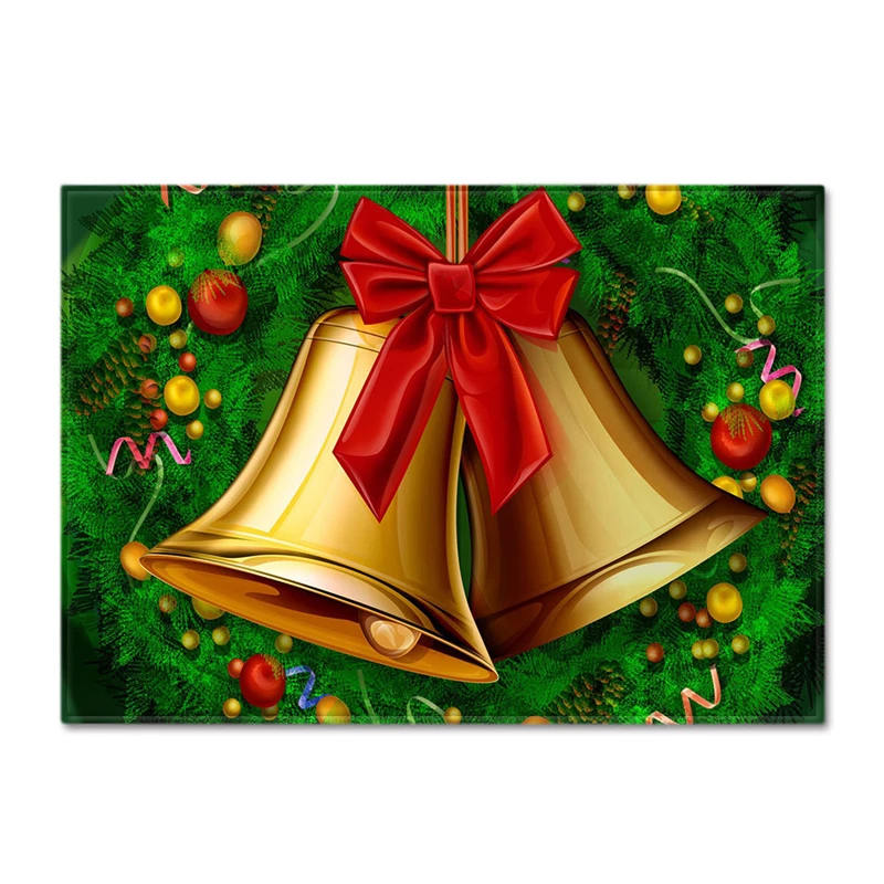 3D большой яркий Противоскользящий Прямоугольный Коврик, мягкий фланелевый моющийся коврик для гостиной, тонкий напольный коврик, рождественские украшения для дома - Цвет: No 22