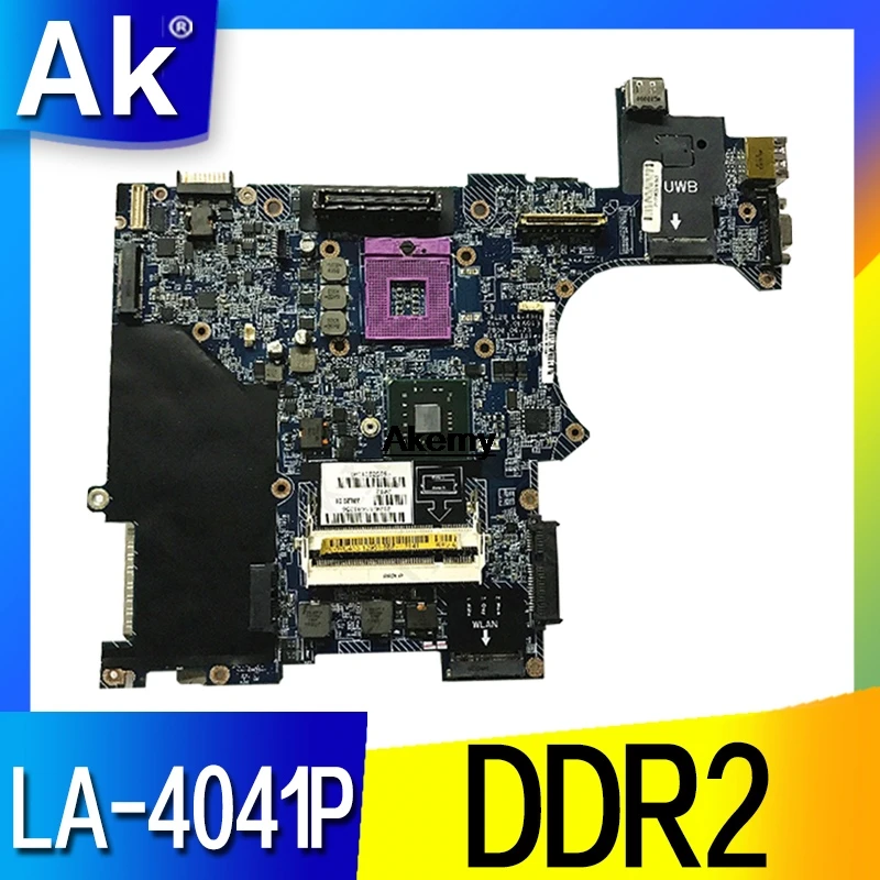 Cn-0yu413 для dell e6500 материнская плата для ноутбука ddr2 Материнская плата la-4041p ТЕСТ ОК