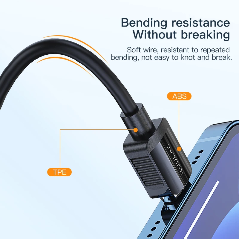 KUULAA Magnetic Cable USB Type C Cord Micro USB C Cable For iPhone Xiaomi Samsung Magnet Phone Charging Cord USBC Wire