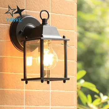 

American European modern simple outdoor balcony lamp waterproof wall lamp corridor LED decorative lighting.