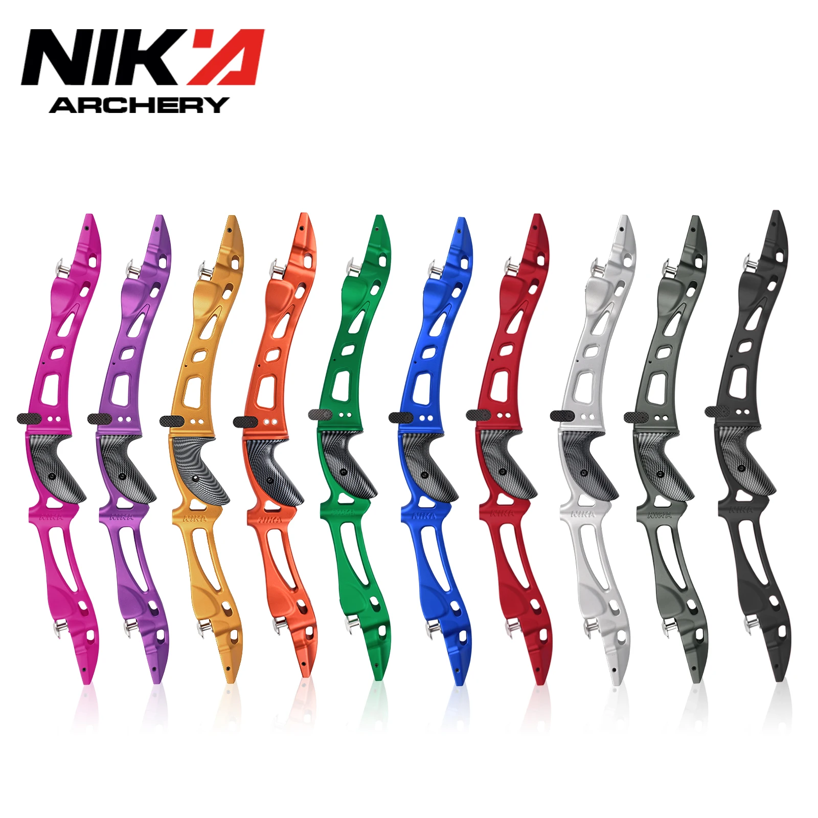 25" ILF Recurve Bow Riser Right Hand 3K Carbon Fiber Handle Traditional