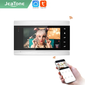 

Jeatone Tuya smart 7 inch WIFI indoor Monitor Screen single Motion Detection Support external/internal power chooes 86706