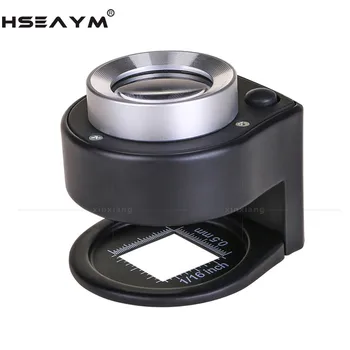 

3LED 3UV Counterfeit Lamp Scale Cloth Magnifier Metal Textile Printing Grid Pigeon Eye Optical Glass Magnifying Glass Loupe