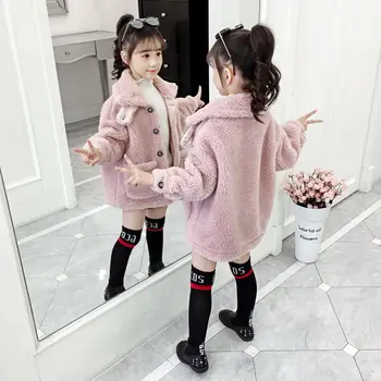 

Children Clothing Girl Coat Autumn and Winter Models Children's Winter Clothing Girl Fashion Plus Velvet Thick Coat 2020 New