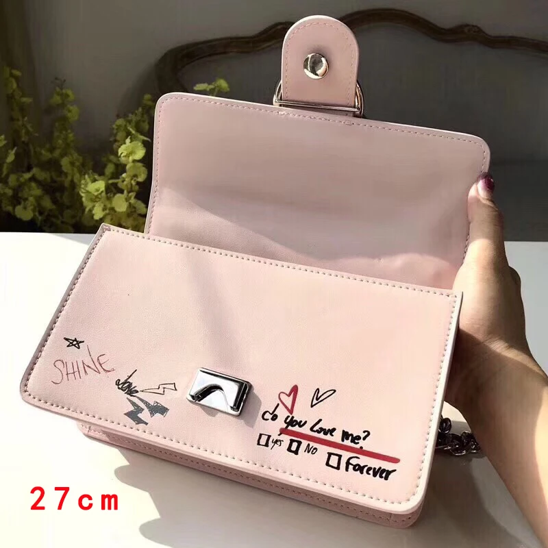 

2019 new brand bag famous luxury leather swallow bag chain bag diagonal shoulder bag female
