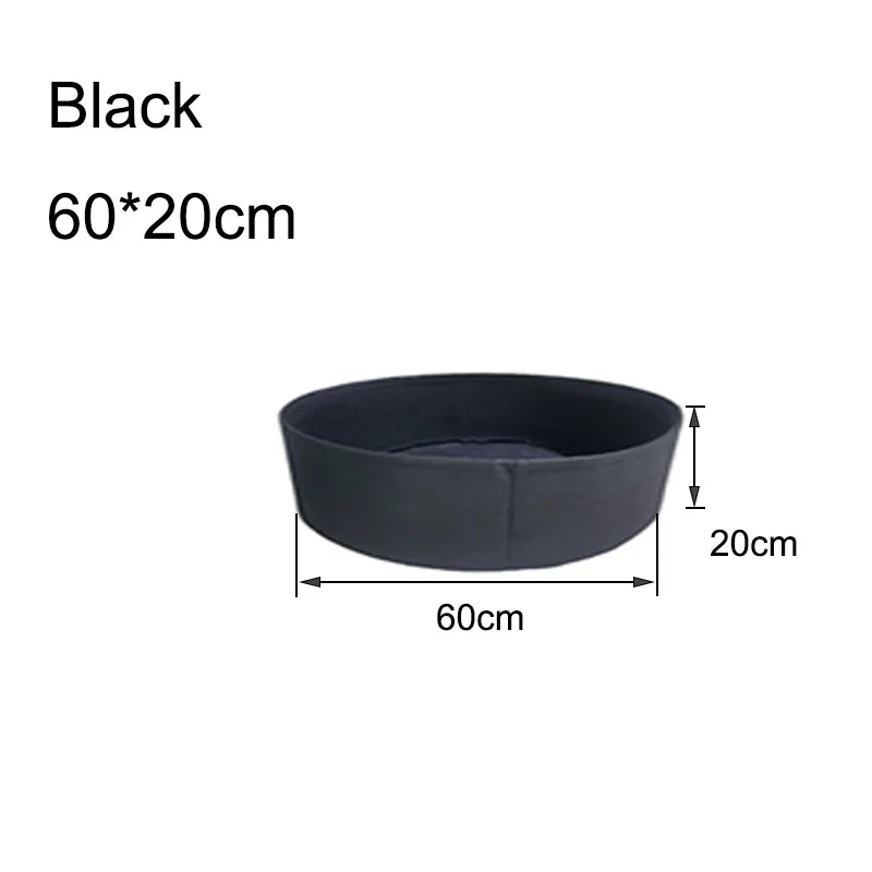 6 Size Round Shape Vegetable Plants Grow Bag For Home Garden Cultivation Pot Fabric  Fruit   Growing Bags Planter 