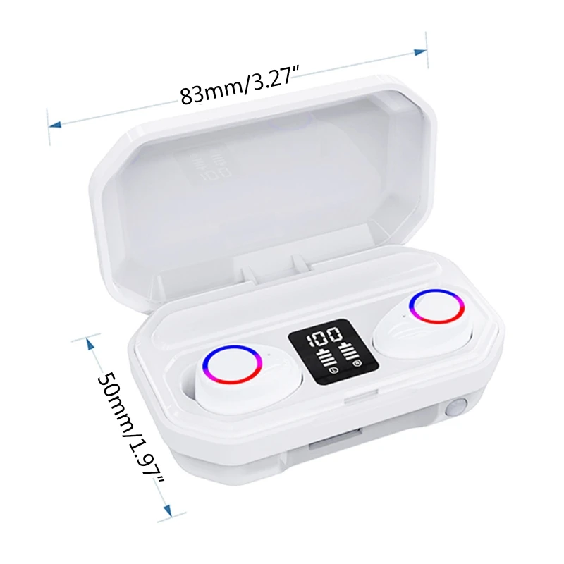 Bluetooth 5 0 Earphones 50mAh Charging Box Wireless Headphone Stereo Sports Waterproof Earbuds Headsets with Microphone