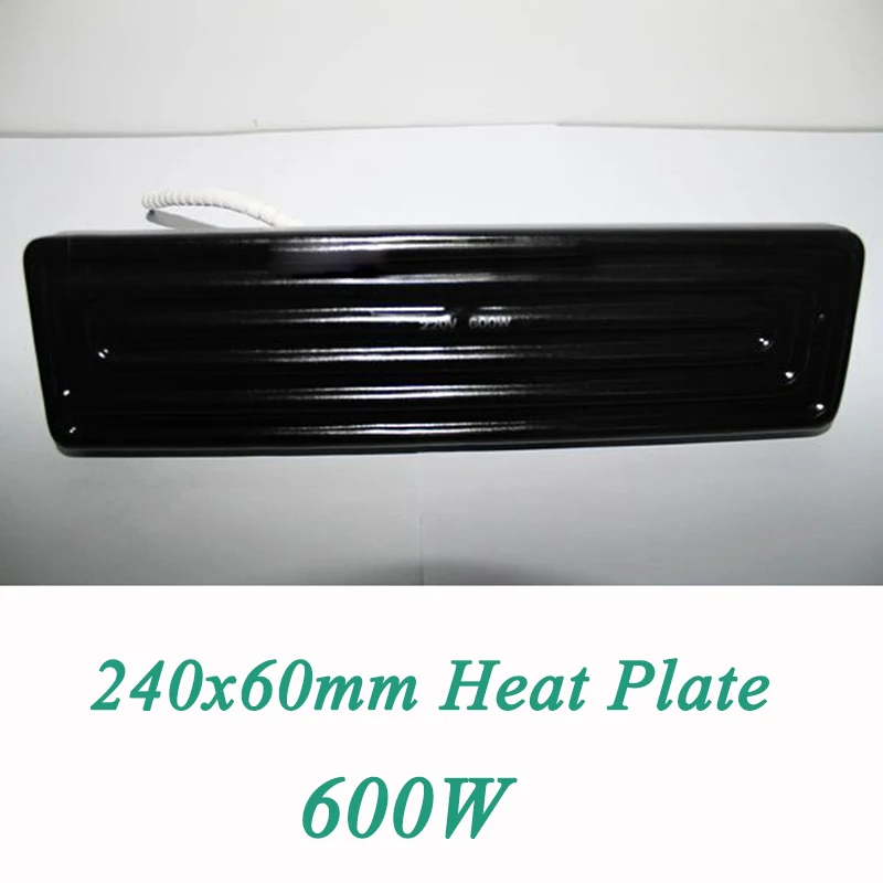 

240mmx60mm Bottom Heat Plate, 600W Infrared Ceramic Heating Plate 220V