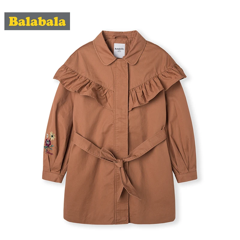 Balabala/модные куртки для девочек; сезон осень; Детский Повседневный милый плащ; Верхняя одежда; От 2 до 8 лет; ветровка; детские пальто