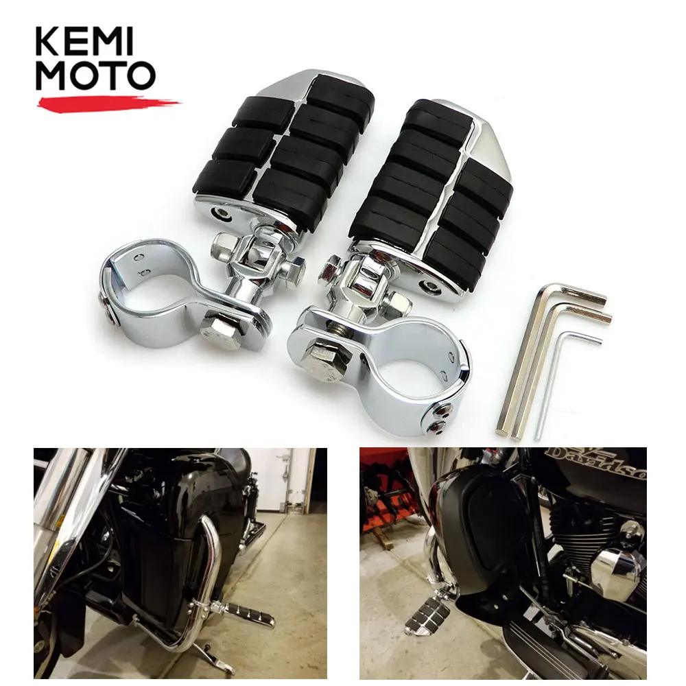 Хромированные подножки для ног Softall для Dyna Road King Touring для Honda Для Kawasaki Для Suzuki для Yamaha
