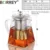 BORREY Square Термостойкое Стекло Чайник С Нержавеющей Стали Infuser Фильтр Пуэр Чайник Прозрачное Стекло Чайник Чашка Чайные Наборы