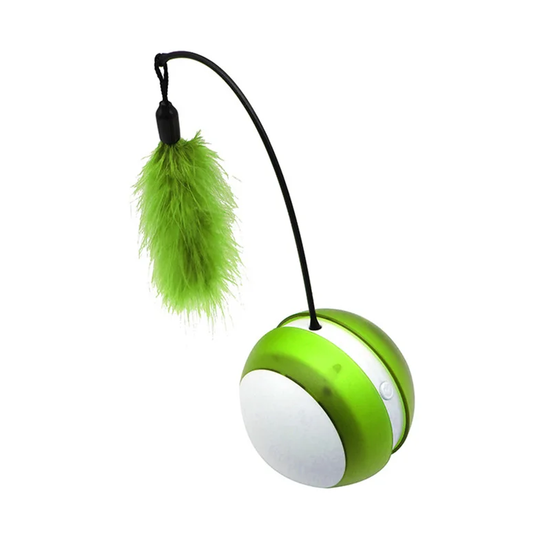 2 Горячие электрические игрушки для домашних животных мяч тумблер мигающее колесо стакан игрушки из перьев товары для домашних животных FQ-ing - Цвет: 2