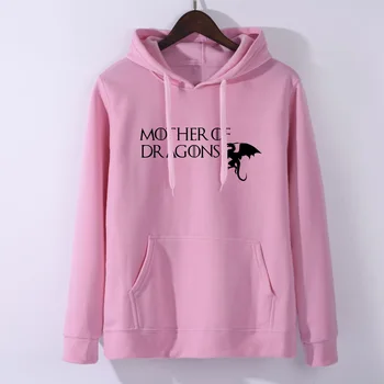 

Dragon Game of Thrones Hoodies women 2018 New Arrival Spring Autumn pink women Sweatshirt Fleece Brand Hoodie Casual Men's Sport