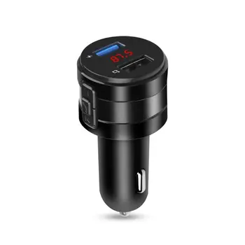 

Handsfree Bluetooth 4.2 FM Transmitter Modulator Car Charger 3.1A Dual USB W91F